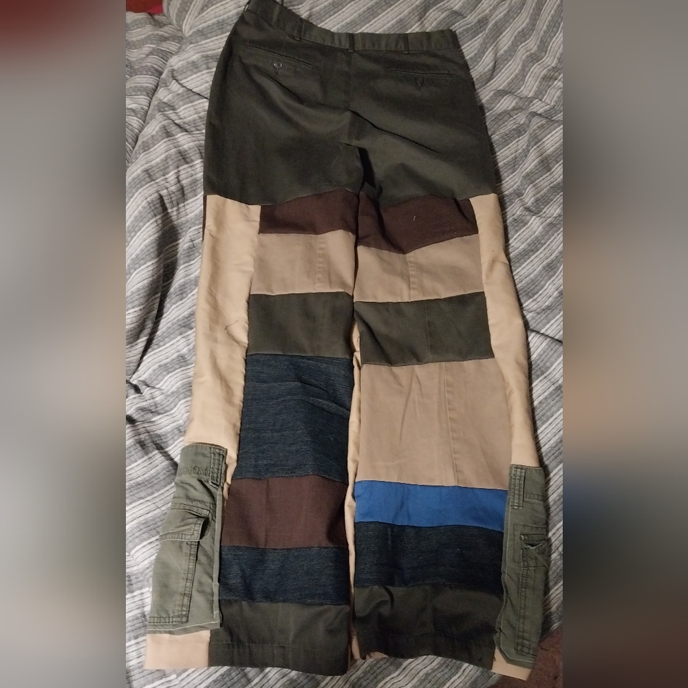 Upcycled Patchwork Pants - image 2